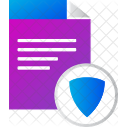 Secure File Icon - Download in Gradient Style