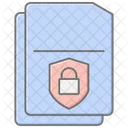 Secure File Lineal Color Icon Icon