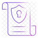Secure File Document Lock Icon