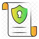 Secure File Document Security Icon