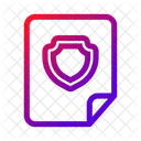 File Shield Secure Icon