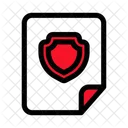 File Shield Secure Icon