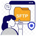 Secure File Transfer Protocol Sftp Secure Folder Icon