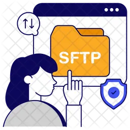 Secure file transfer protocol  Icon