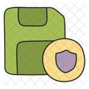 Secure Floppy Disk Secure Diskette Floppy Disk Security Icono