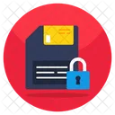 Secure Floppy Disk Icon