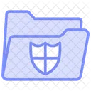 Secure Folder Duotone Line Icon Icon