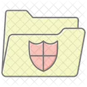 Secure Folder Lineal Color Icon Icon