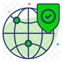 Secure Global Business Protection Icon
