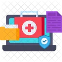 Cyber Crimes Cyber Security Secure Healthcare Icon