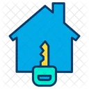Ket House Secure House Home Key Icon