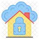 Secure Home Locked Home Home Security Icon