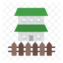 Secure House Fence Icon