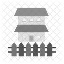 House Fence Secure Icon