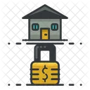 Secure Lock House Icon