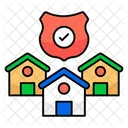 Secure Houses Secure Homes Secure Residence Icon