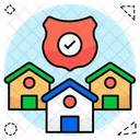 Secure Houses Secure Homes Secure Residence Icon