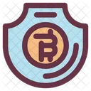 Bitcoin Protect Secure Icon