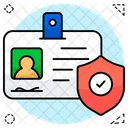 Secure Id Card Safe Id Card Id Card Protection Icon