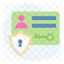 Secure Identity Card Icon