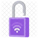 Secure Internet Wifi Signals Unlocking Icon