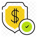 Financial Protection Secure Investment Safe Money Icon