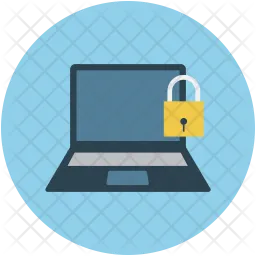 Secure laptop  Icon