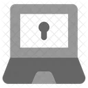 Secure Laptop Computer Icon