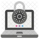 Laptop Lock User Login Password Icon