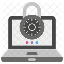 Secure Laptop  Icon