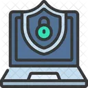 Secure Laptop Protected Laptop Security Icon