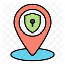 Secure Location Location Pin Icon