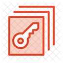 Secure Locked Files Icon