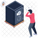 Bank Vault Locker Safe Lock Icon