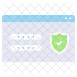Secure Login Details  Icon