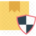 Secure Logistics Shield Shipping Icon