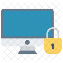 Secure lptop  Icon