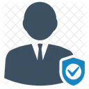 Secure Man Account Security Icon