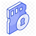 Secure Memory Card  Icon