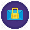 Secure Message Encrypted Gdpr Icon