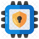 Secure Microchip Microchip Security Microchip Protection Icon