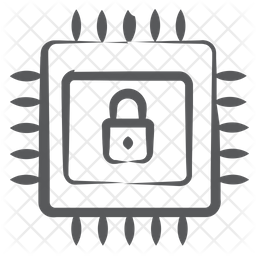 Secure Microchip Icon