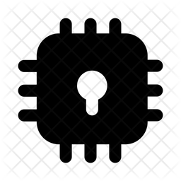 Secure Microchip Icon