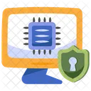 Secure Processor Microprocessor Secure Microchip Icon