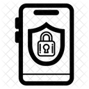 Secure Mobile Device Mobile Shield Lock Icon