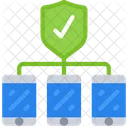 Secure Mobile Network  Icon