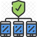 Secure Mobile Network  Icon