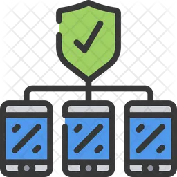 Secure Mobile Network  Icon