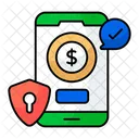 Secure Mobile Payment  Icon