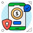 Secure Mobile Payment  Icon